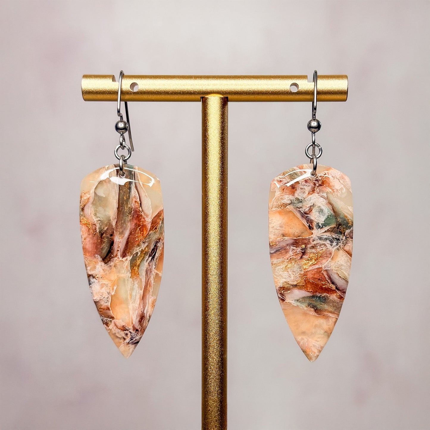 Desert Opal Earrings 1 - Gather Your Bones