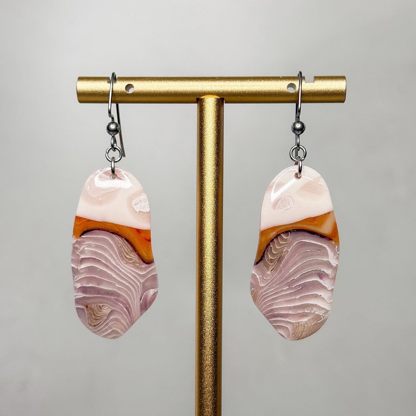 Fire & Amethyst Dangle Earrings 15 - Gather Your Bones