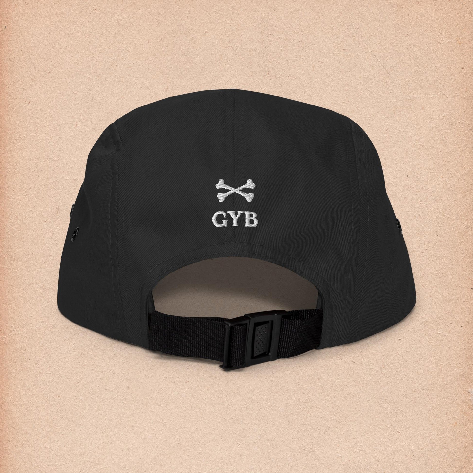 Gather Your Bones Black Five Panel Cap - Gather Your Bones
