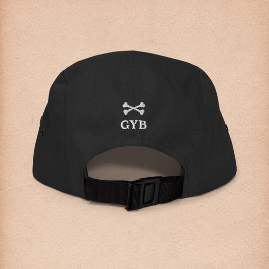 Gather Your Bones Black Five Panel Cap - Gather Your Bones
