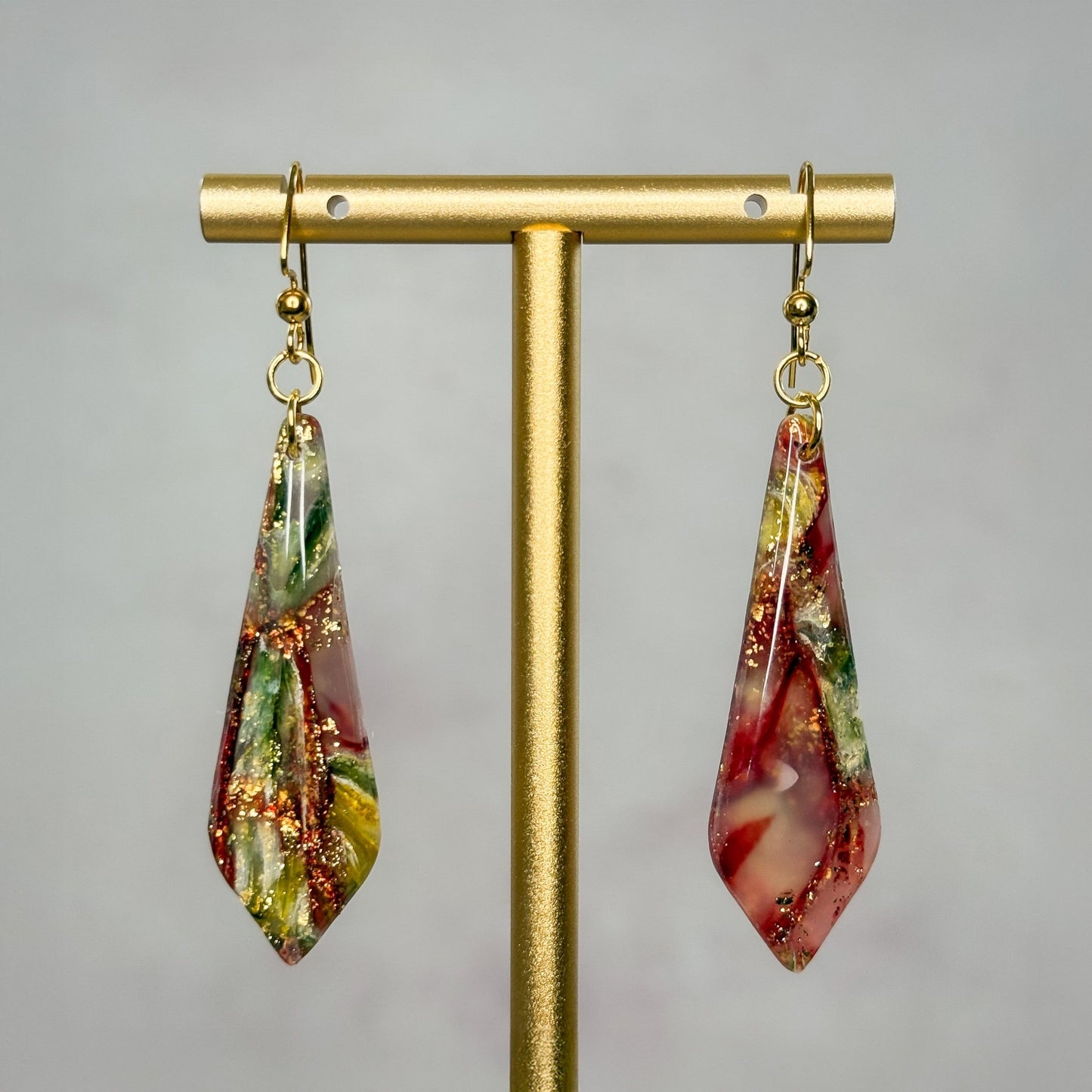 Harvest Flame Dangle Earrings 2 - Gather Your Bones