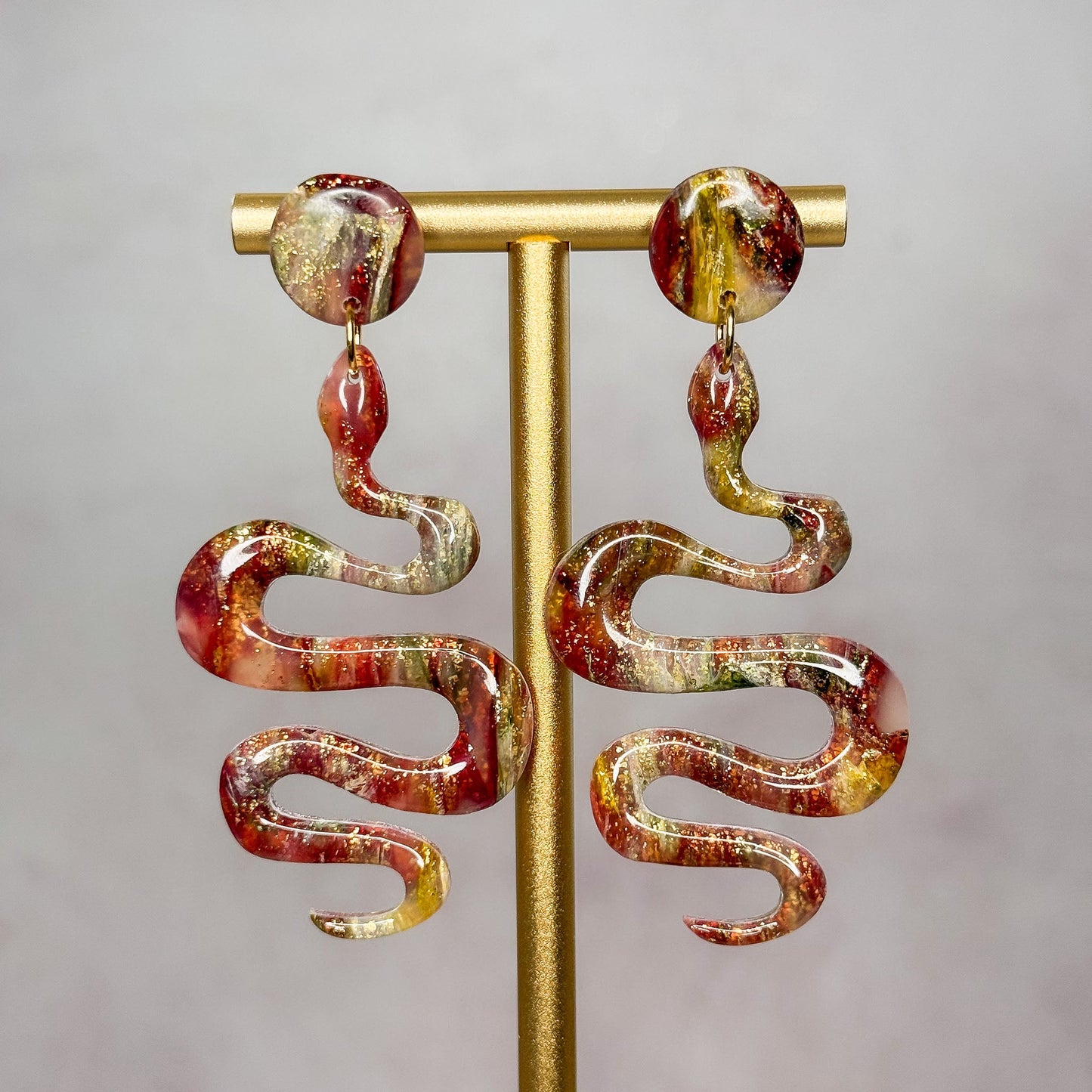 Harvest Flame Stud Earrings 4 - Gather Your Bones