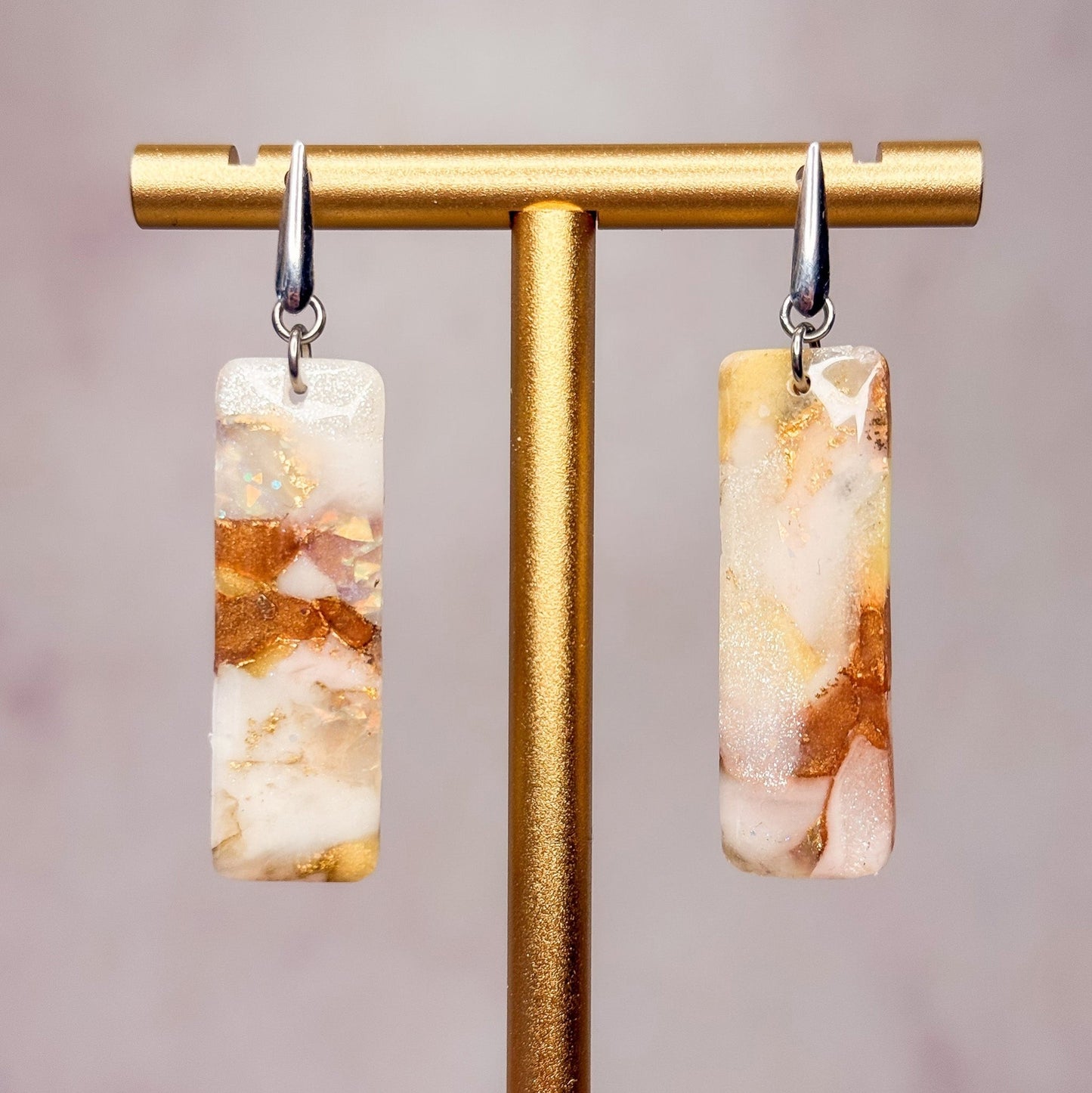 Honey Agate Earrings 11 - Gather Your Bones