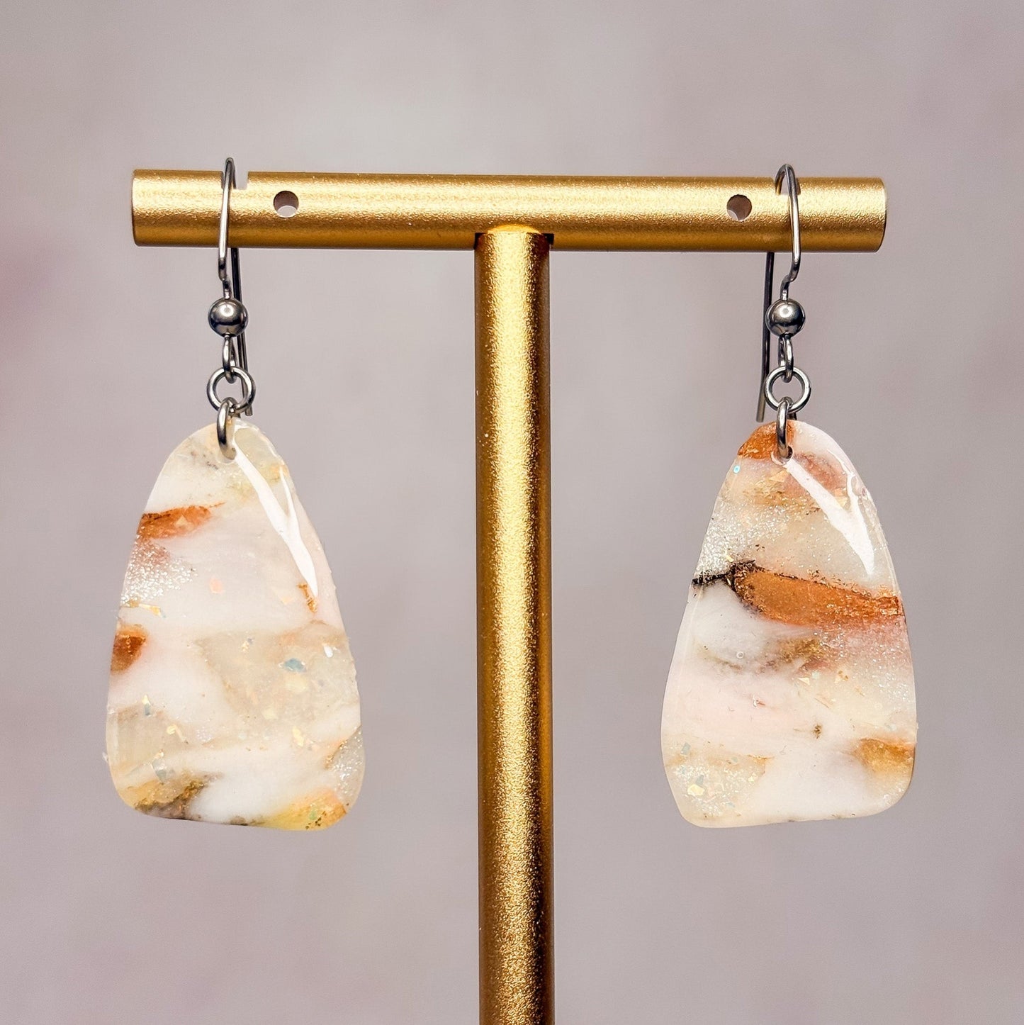 Honey Agate Earrings 8 - Gather Your Bones