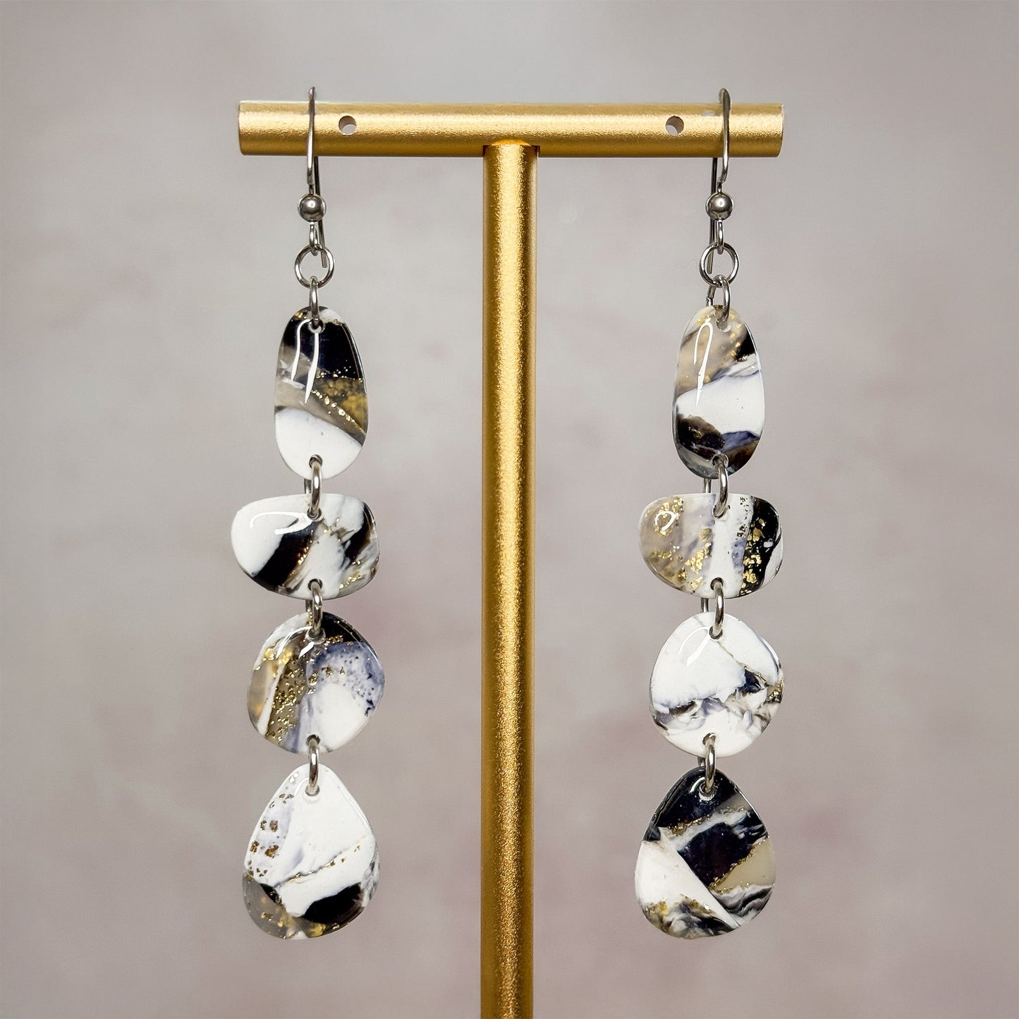 Smoke & Mirror Dangle Earrings 2 - Gather Your Bones