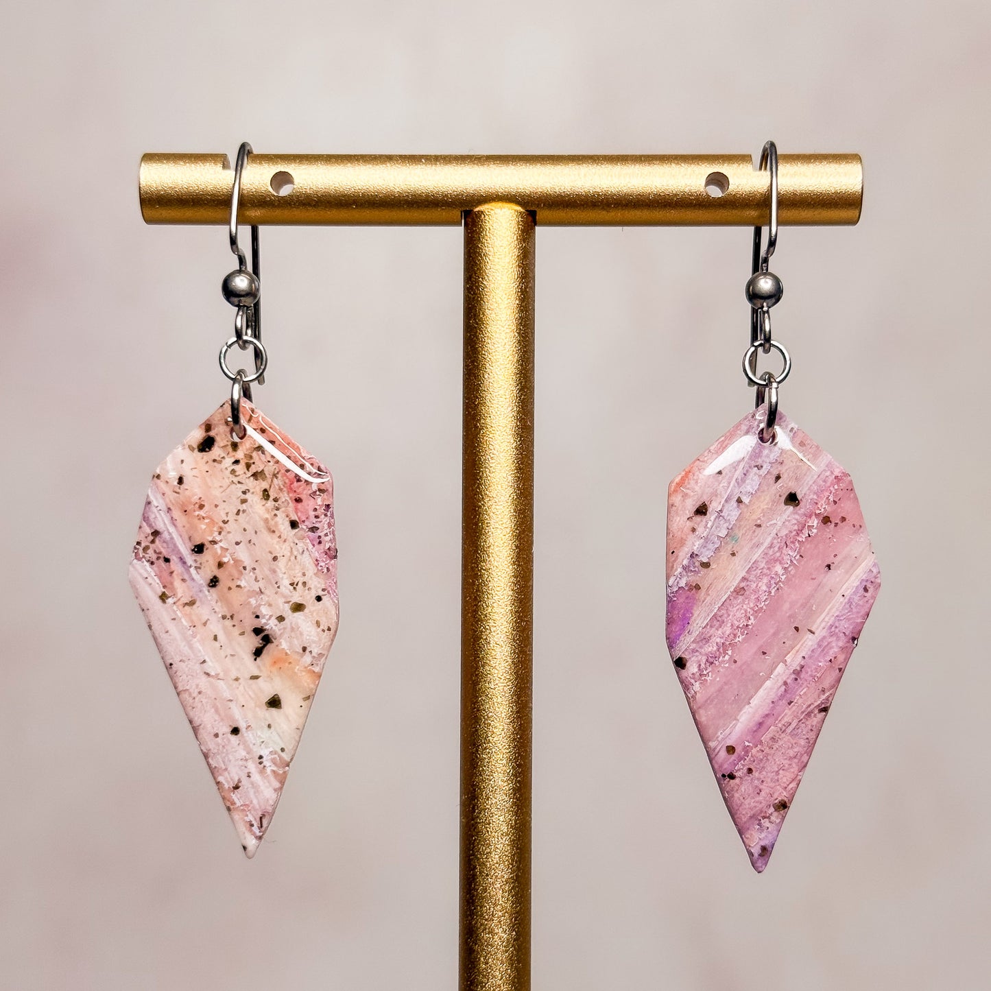 Speckled Sugilite Earrings 8