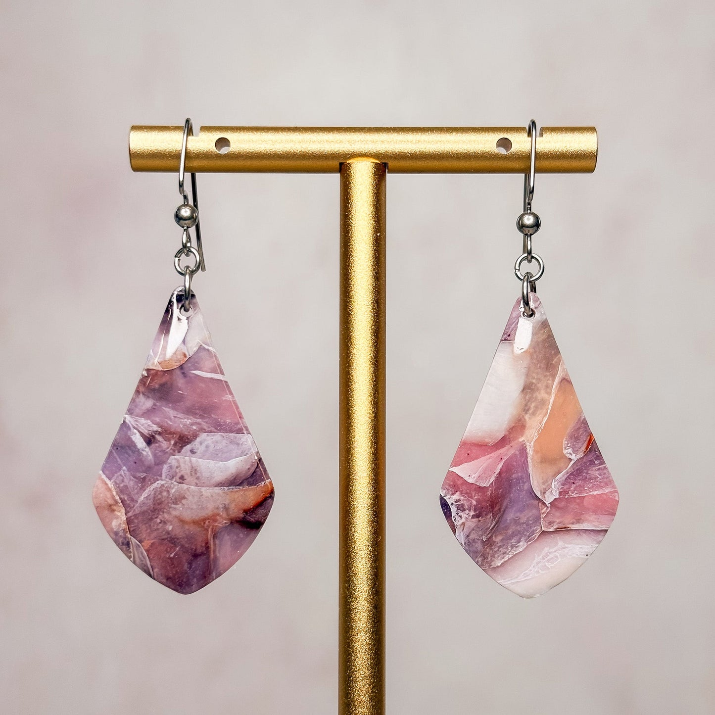 Violinite Dangle Earrings 16 - Gather Your Bones