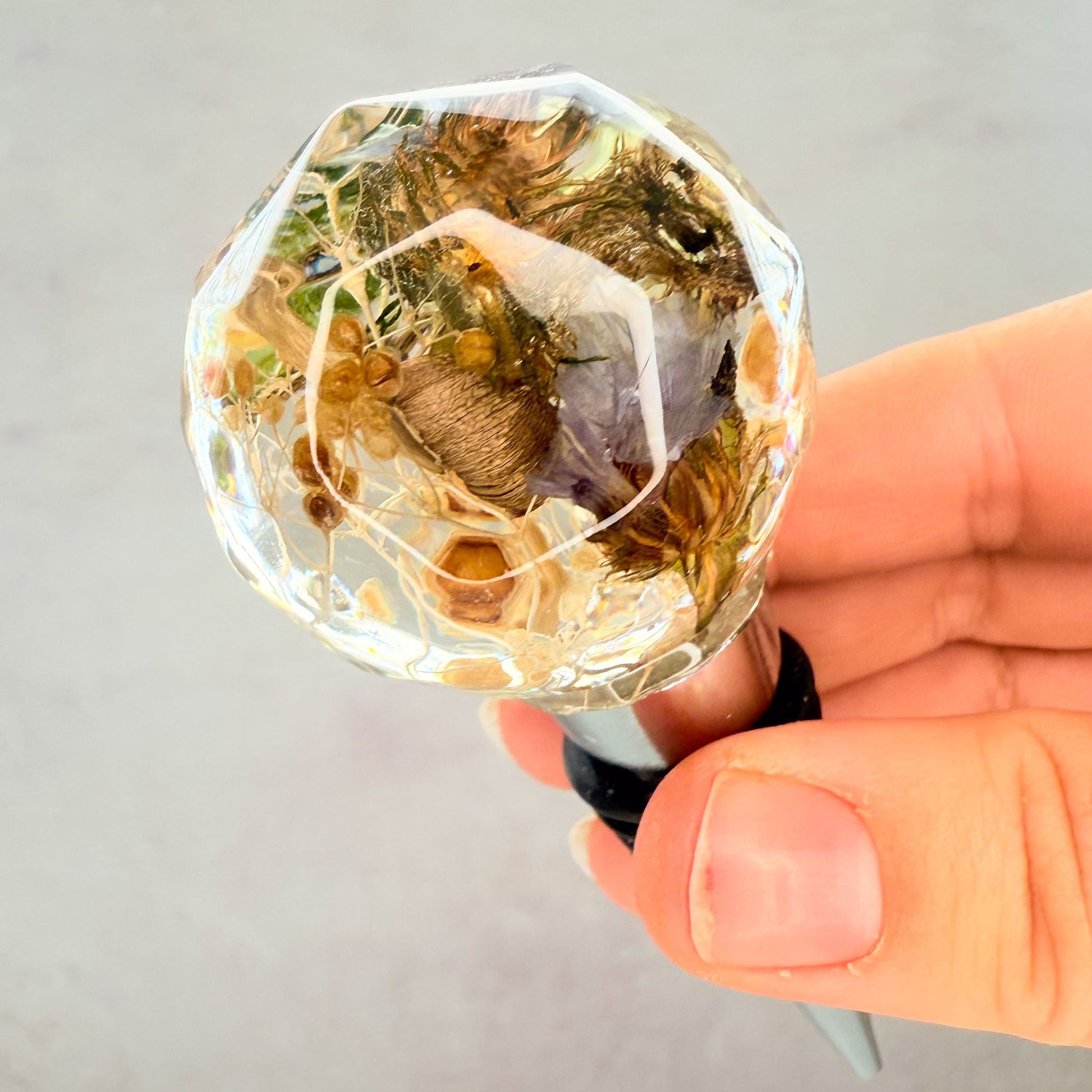 Wine Terrarium #43 with Mushroom & Moss - Gather Your Bones