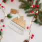 Golden Mountains Macrame Ornament - Milky Green Sparkle