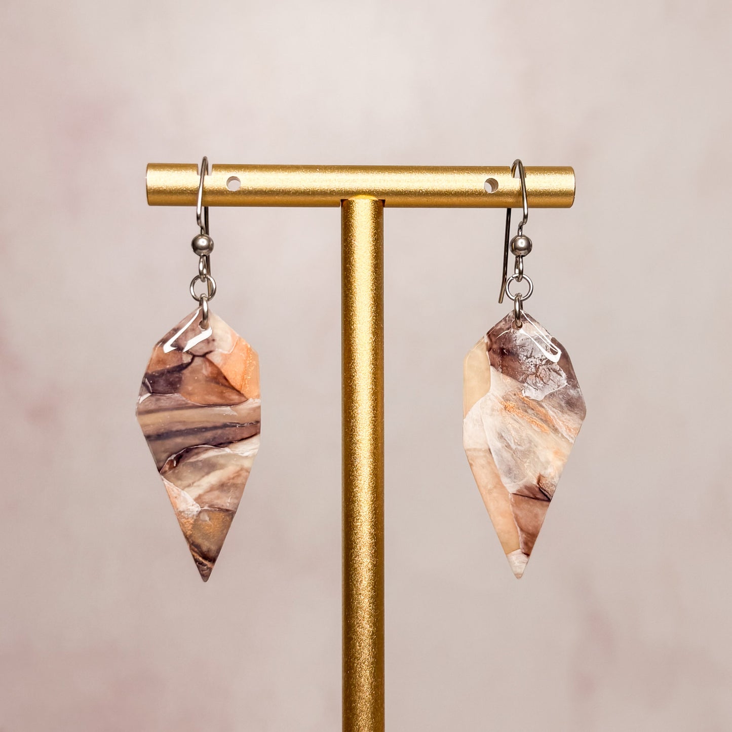 Caramel Quartz Earrings 2