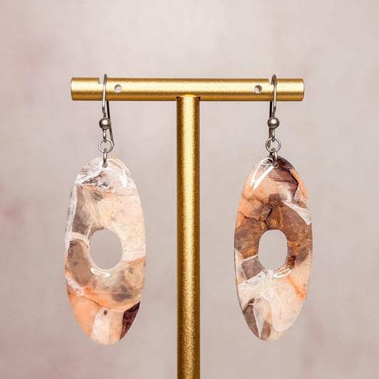 Caramel Quartz Earrings 3 - Gather Your Bones