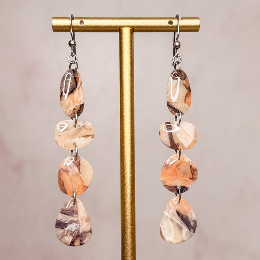 Caramel Quartz Earrings 4 - Gather Your Bones