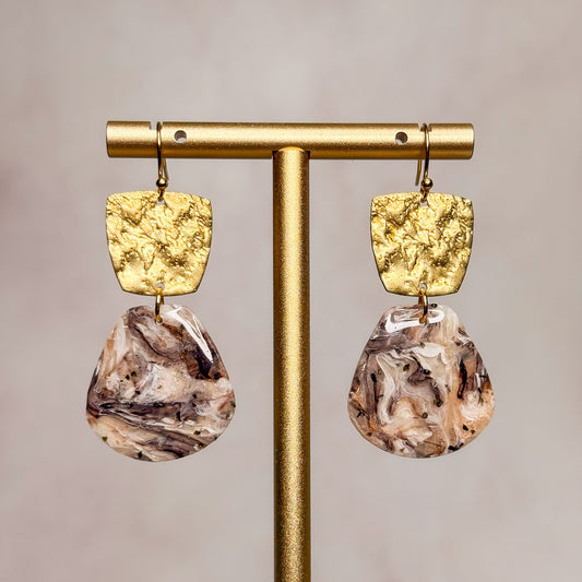 Caramel Quartz Earrings 8 - Gather Your Bones