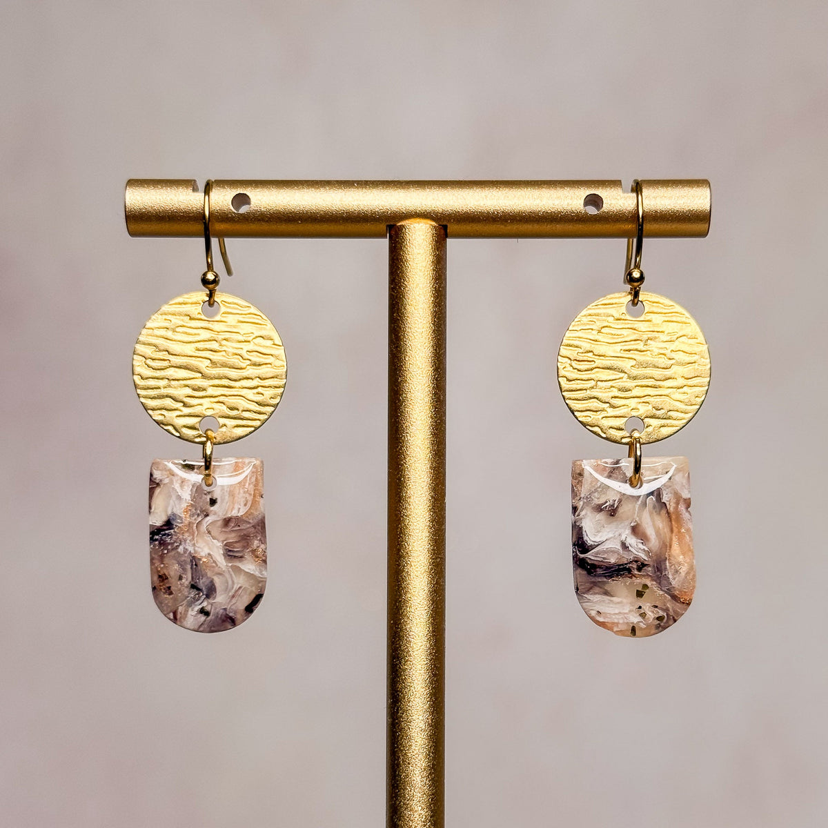 Caramel Quartz Earrings 9 - Gather Your Bones