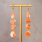 Creamsicle Dangle Earrings 2 - Gather Your Bones