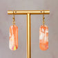 Creamsicle Dangle Earrings 5 - Gather Your Bones