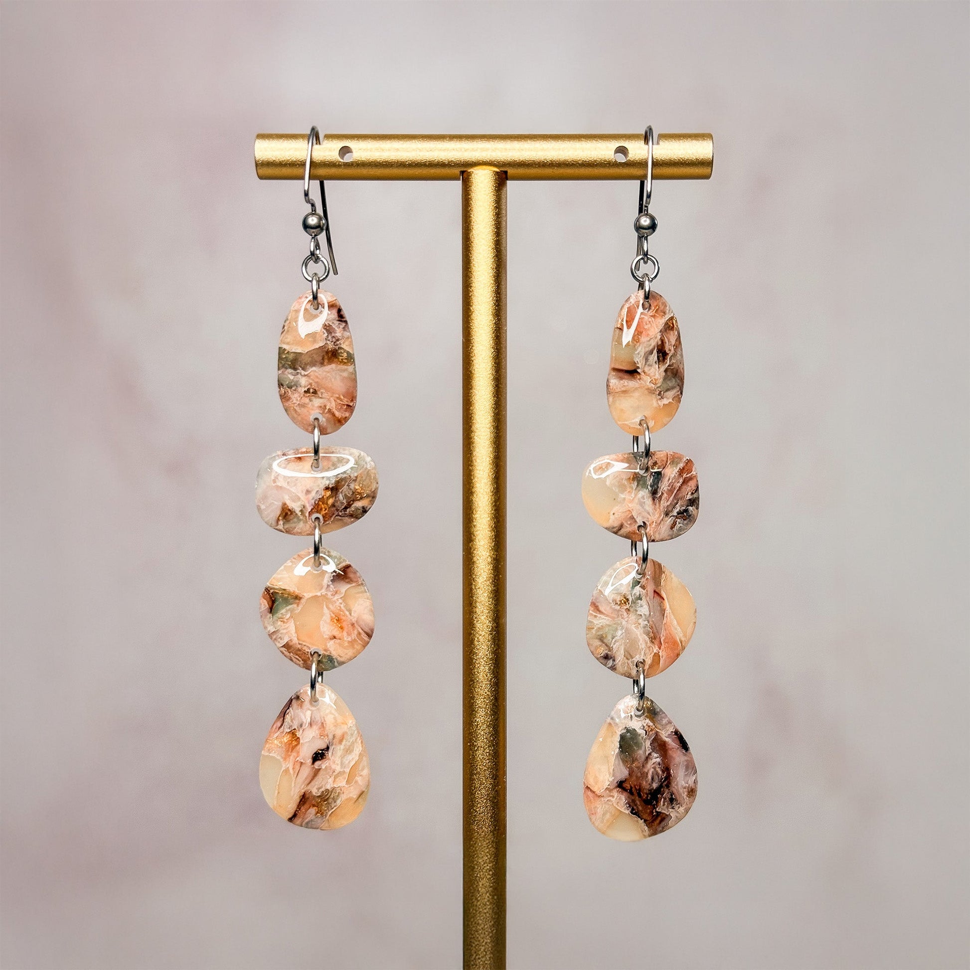 Desert Opal Earrings 2 - Gather Your Bones