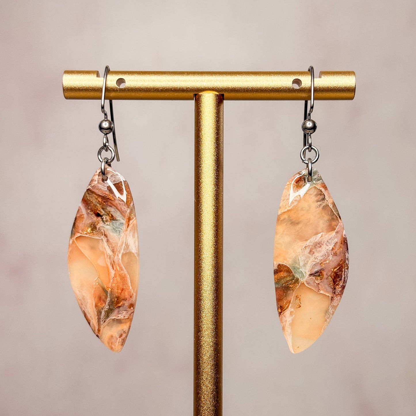 Desert Opal Earrings 3 - Gather Your Bones