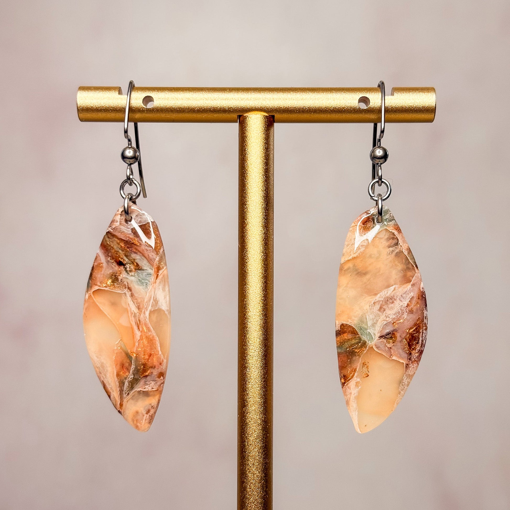 Desert Opal Earrings 3 - Gather Your Bones