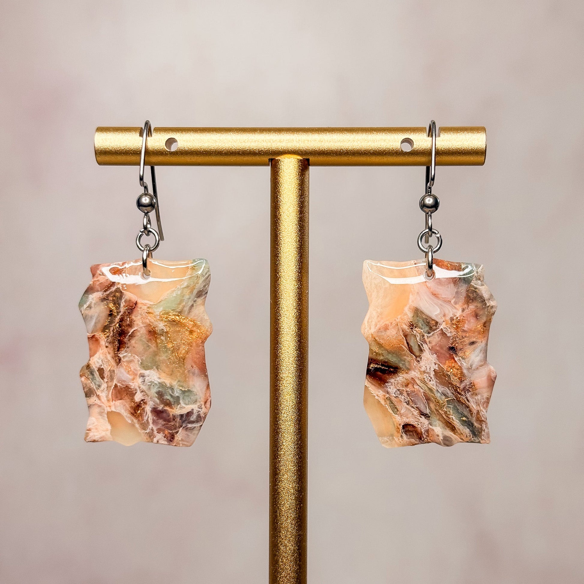 Desert Opal Earrings 4 - Gather Your Bones