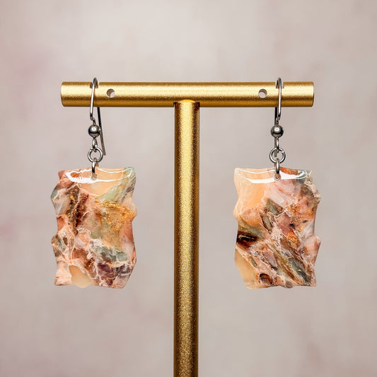 Desert Opal Earrings 4 - Gather Your Bones