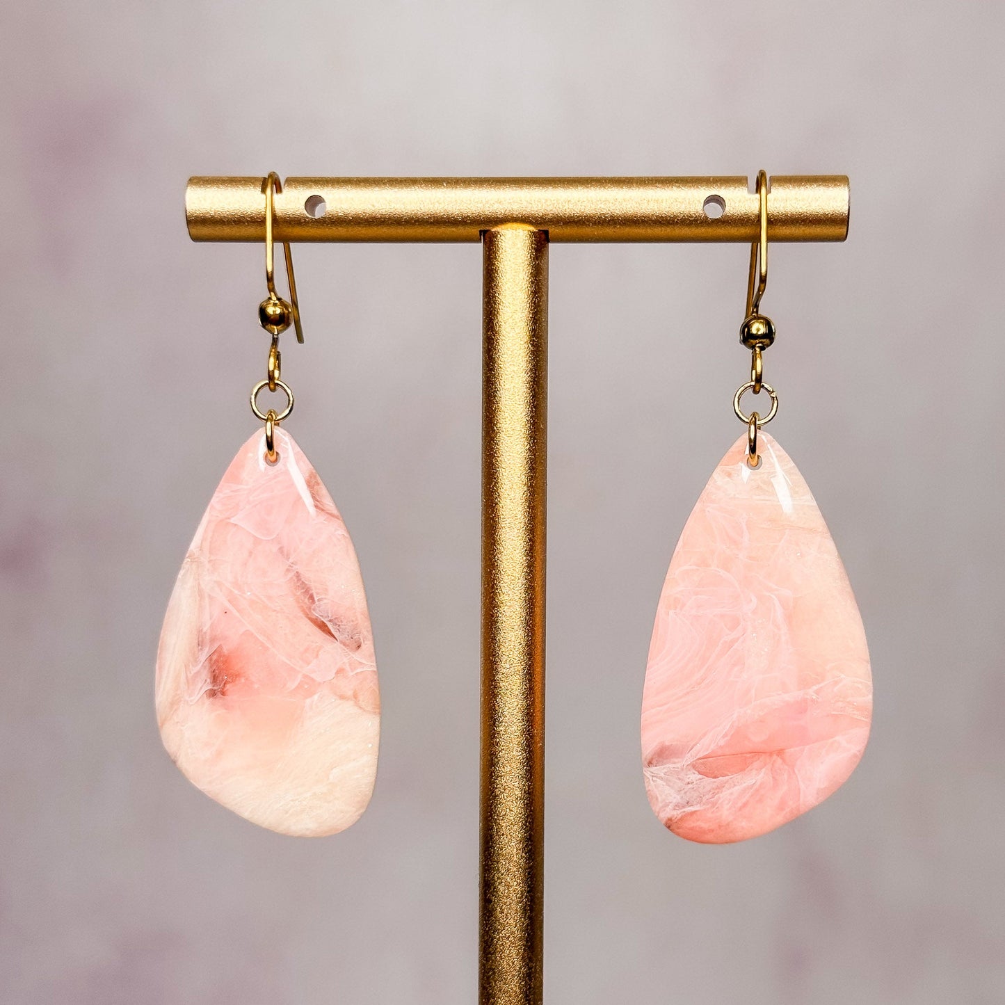 Dusty Quartz Earrings 1 - Gather Your Bones