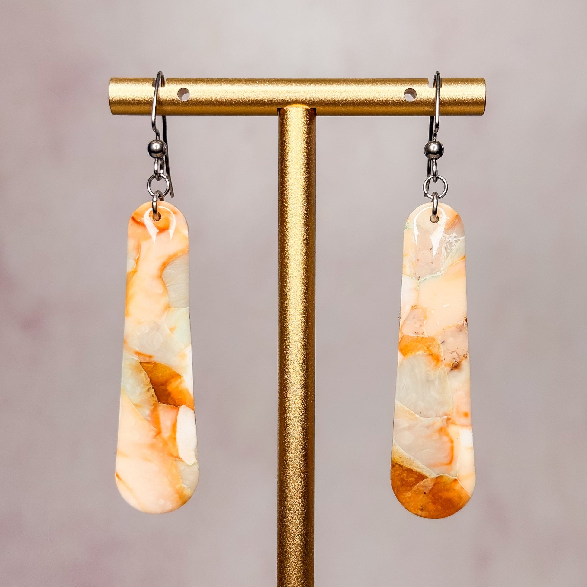 Earthstone Earrings 1 - Gather Your Bones