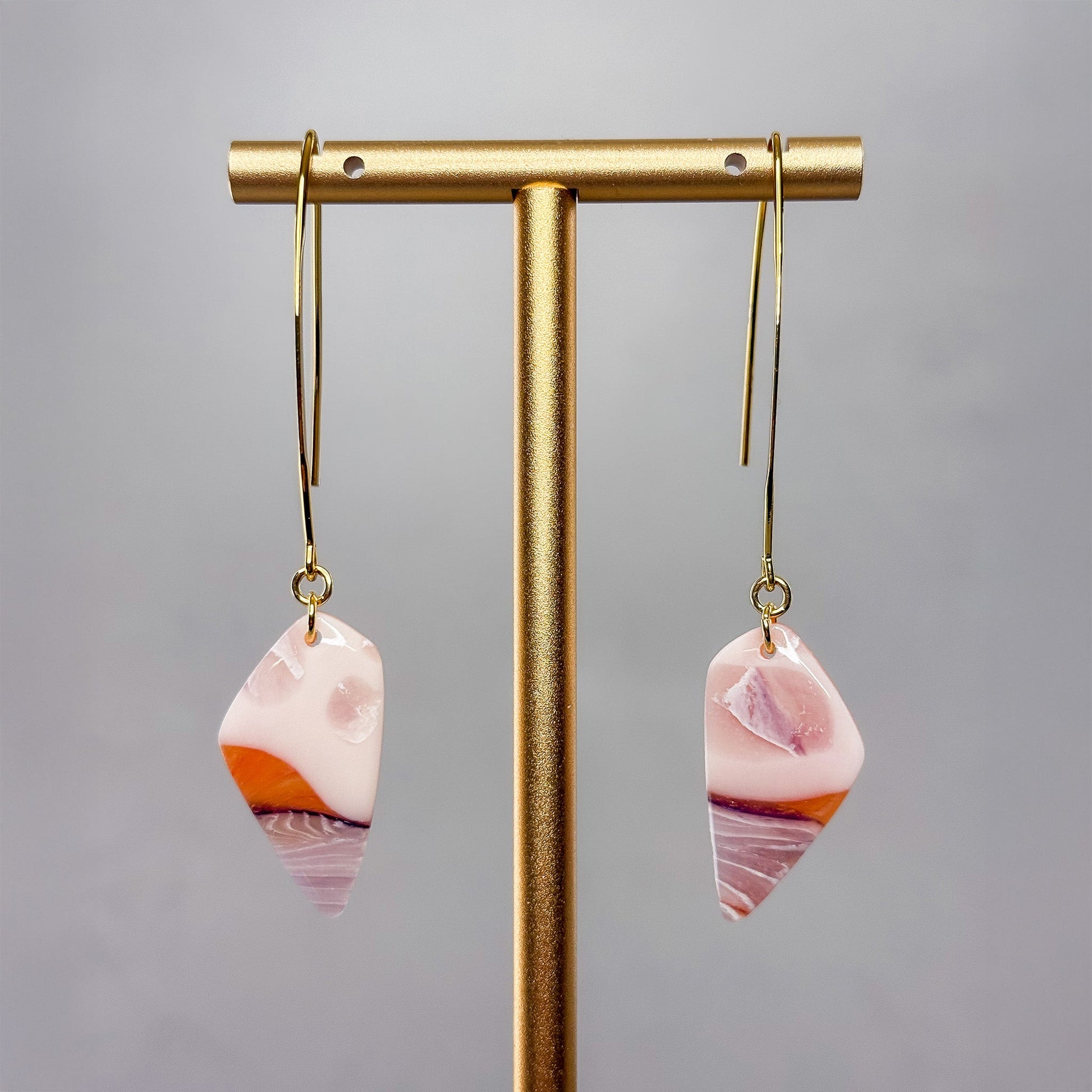 Fire & Amethyst Dangle Earrings 10 - Gather Your Bones