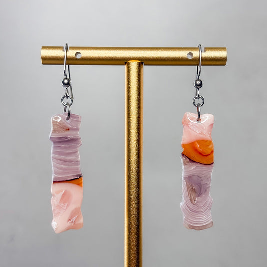 Fire & Amethyst Dangle Earrings 18 - Gather Your Bones