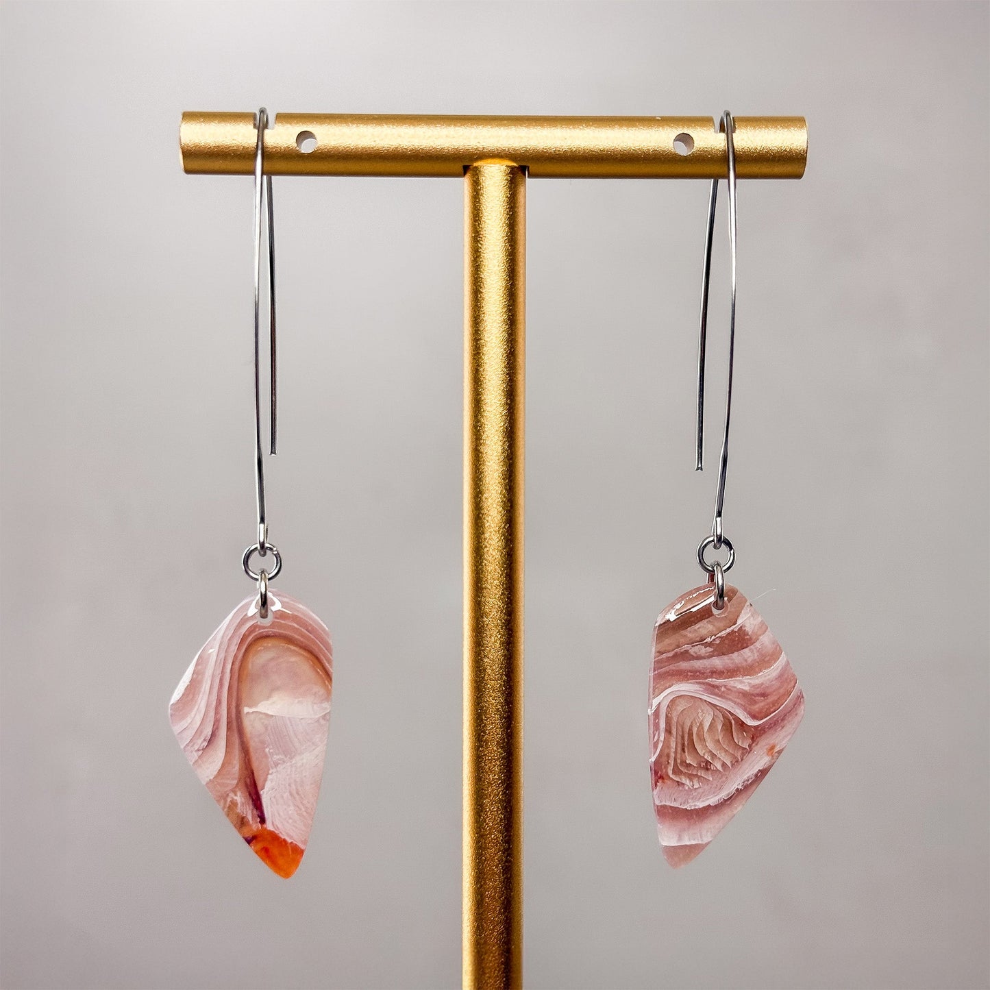 Fire & Amethyst Dangle Earrings 20 - Gather Your Bones