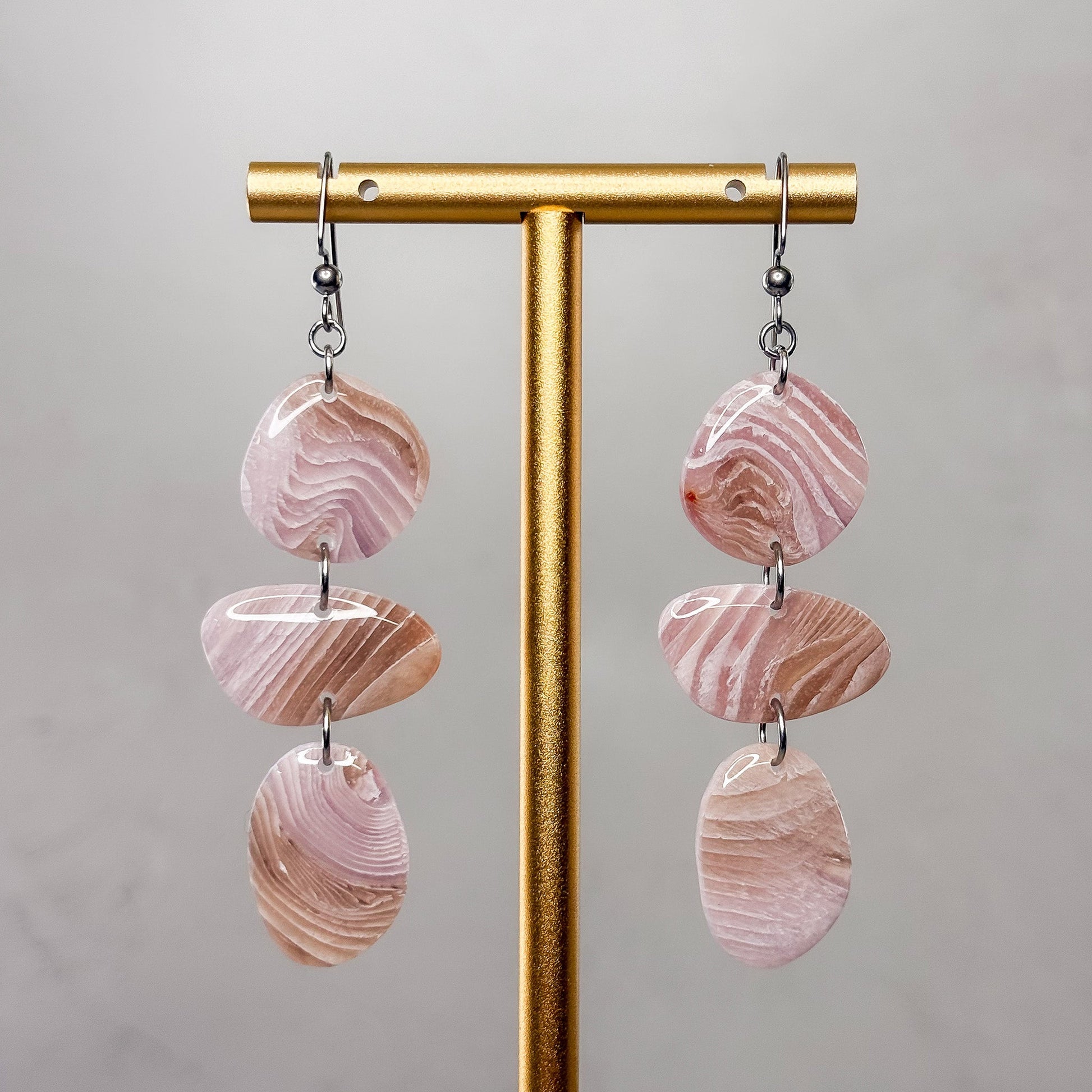 Fire & Amethyst Dangle Earrings 21 - Gather Your Bones