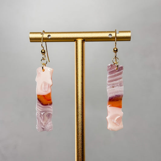 Fire & Amethyst Dangle Earrings 7 - Gather Your Bones