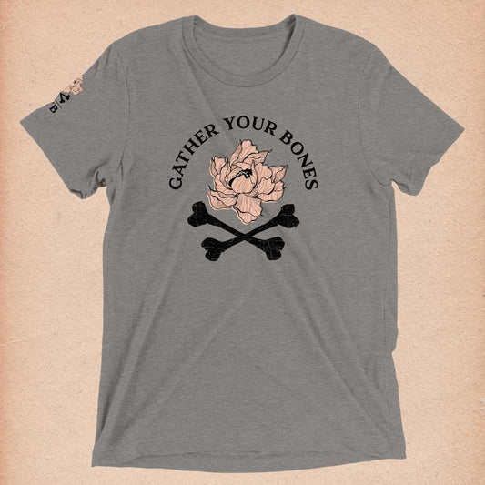 Gather Your Bones Heather Grey Short Sleeve T-shirt - Gather Your Bones
