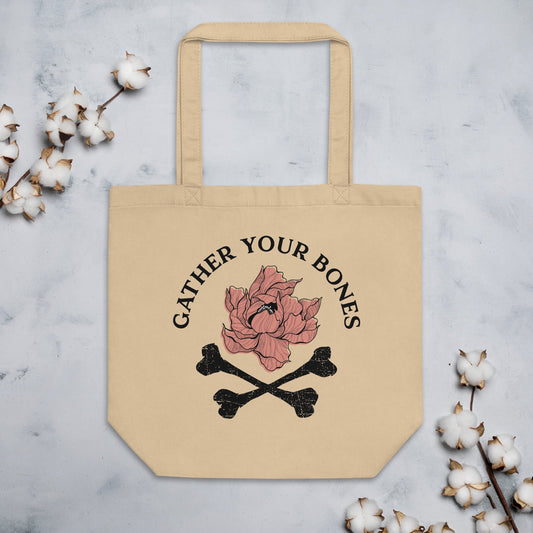 Gather Your Bones Tan Eco Tote Bag - Gather Your Bones