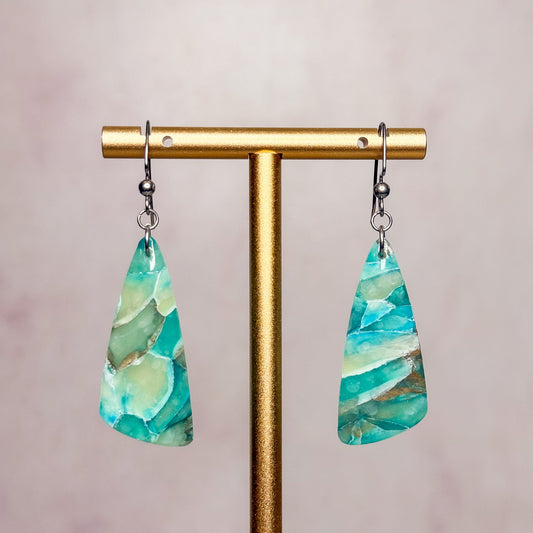 Glacier Stone Earrings 3 - Gather Your Bones