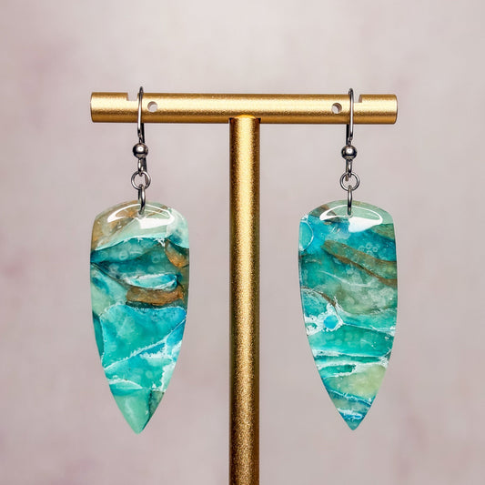 Glacier Stone Earrings 5 - Gather Your Bones