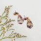Handmade Faux Stone Clay Stud Earrings - Gather Your Bones
