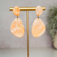 Handmade Faux Sunstone Clay Stud Earrings - Gather Your Bones