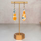 Handmade Summer Sunflower Bamboo Stud Polymer Clay Earrings - Gather Your Bones