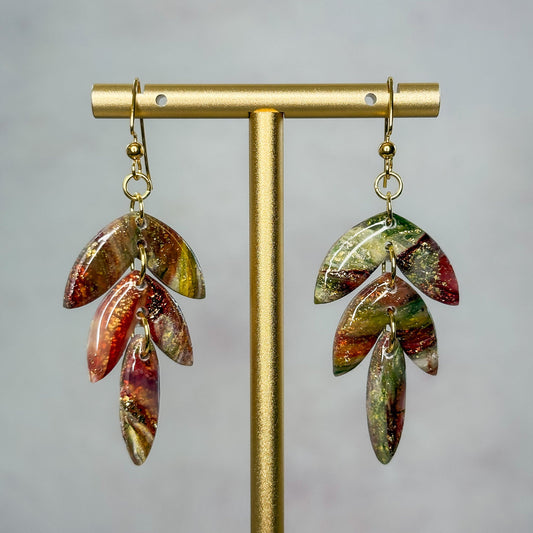 Harvest Flame Dangle Earrings 5 - Gather Your Bones