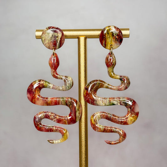 Harvest Flame Stud Earrings 4 - Gather Your Bones