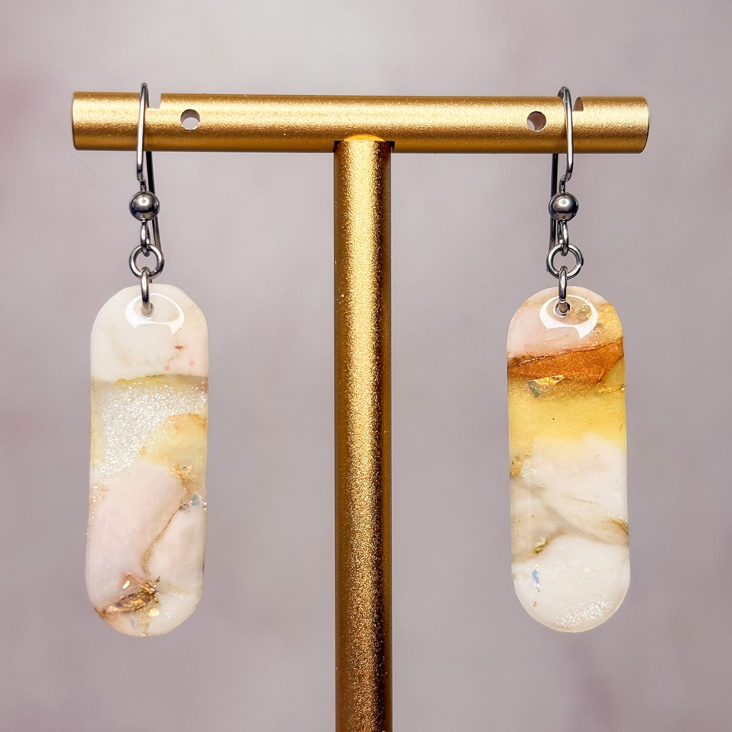 Honey Agate Earrings 10 - Gather Your Bones