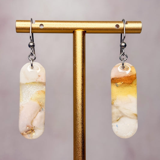 Honey Agate Earrings 10 - Gather Your Bones
