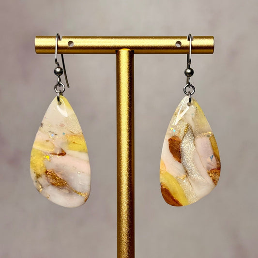 Honey Agate Earrings 13 - Gather Your Bones