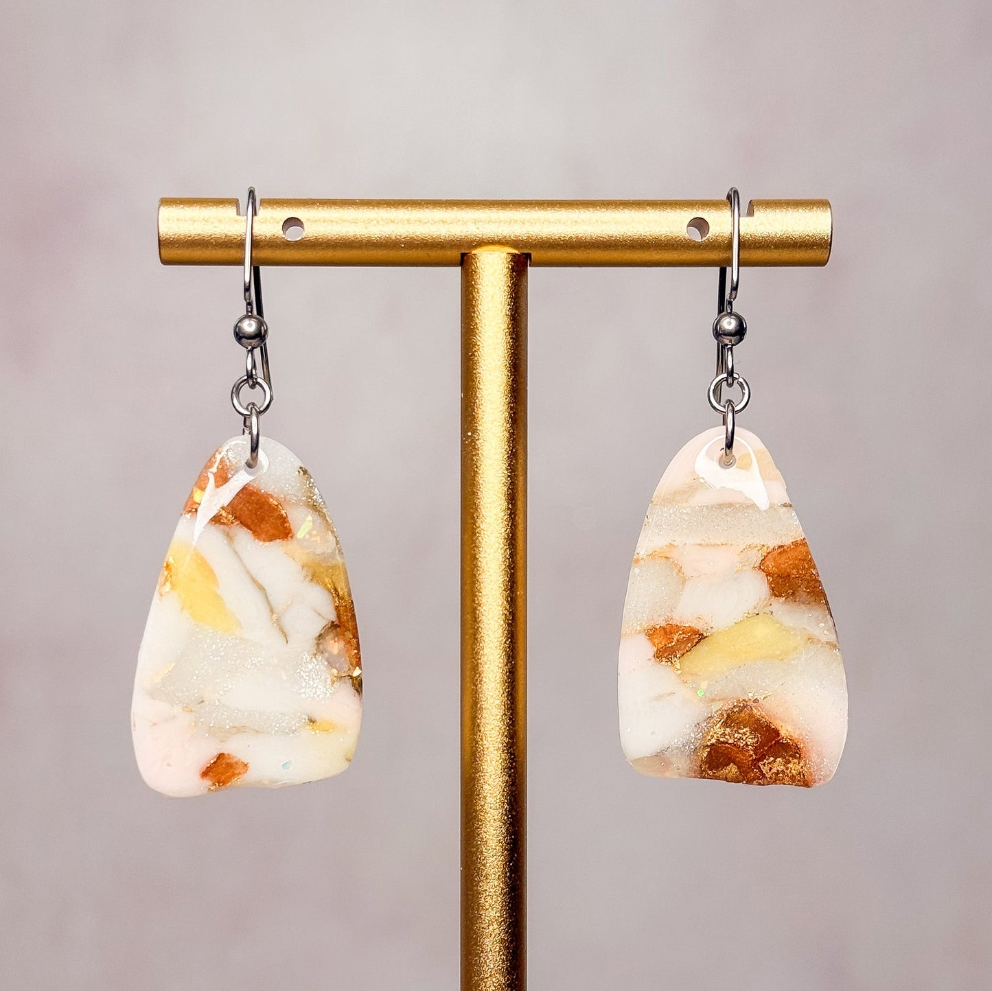 Honey Agate Earrings 7 - Gather Your Bones