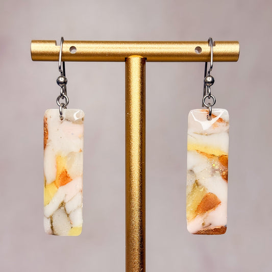 Honey Agate Earrings 9 - Gather Your Bones