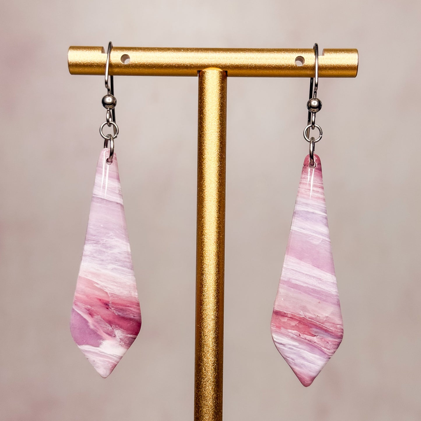 Lavender Agate Earrings 2