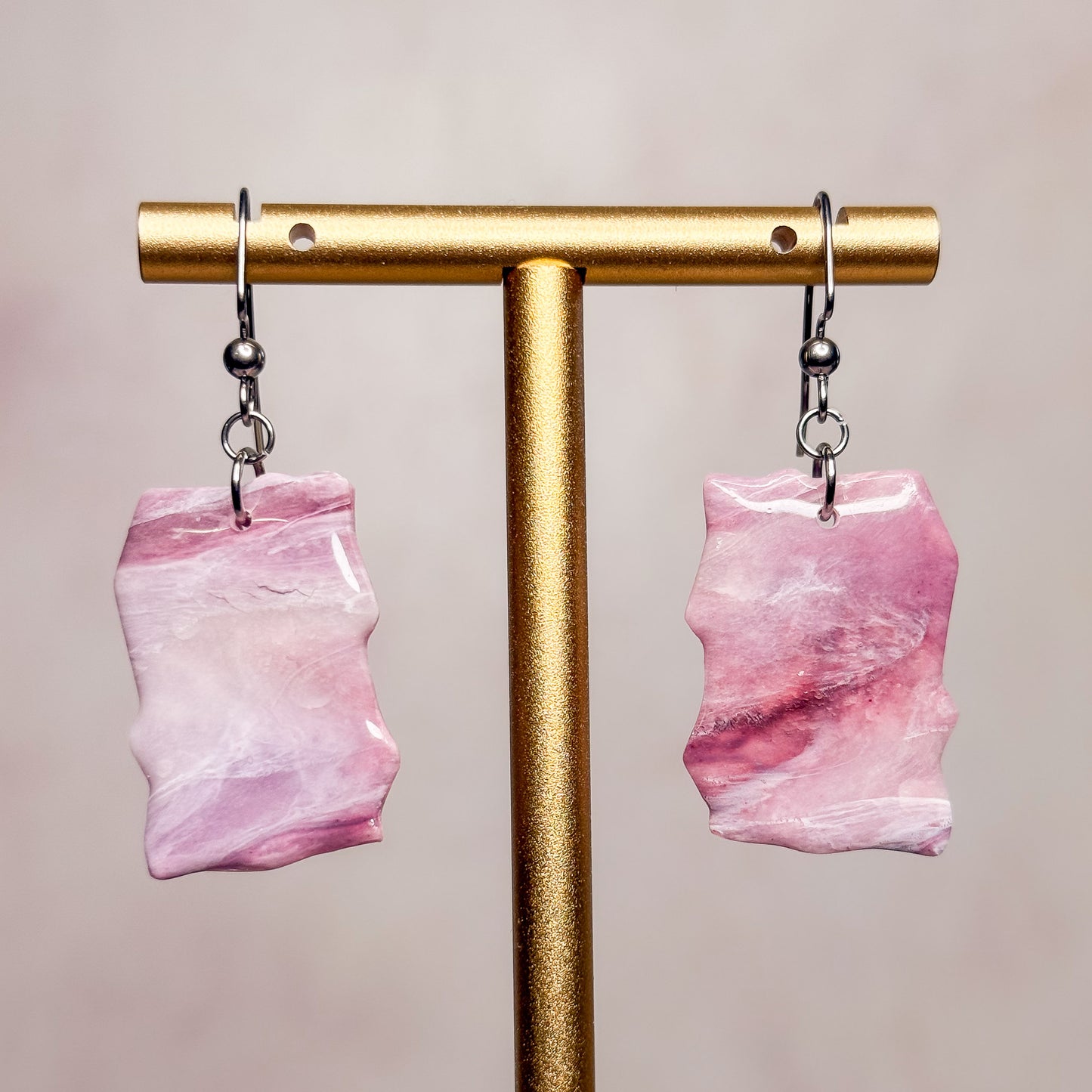 Lavender Agate Earrings 7