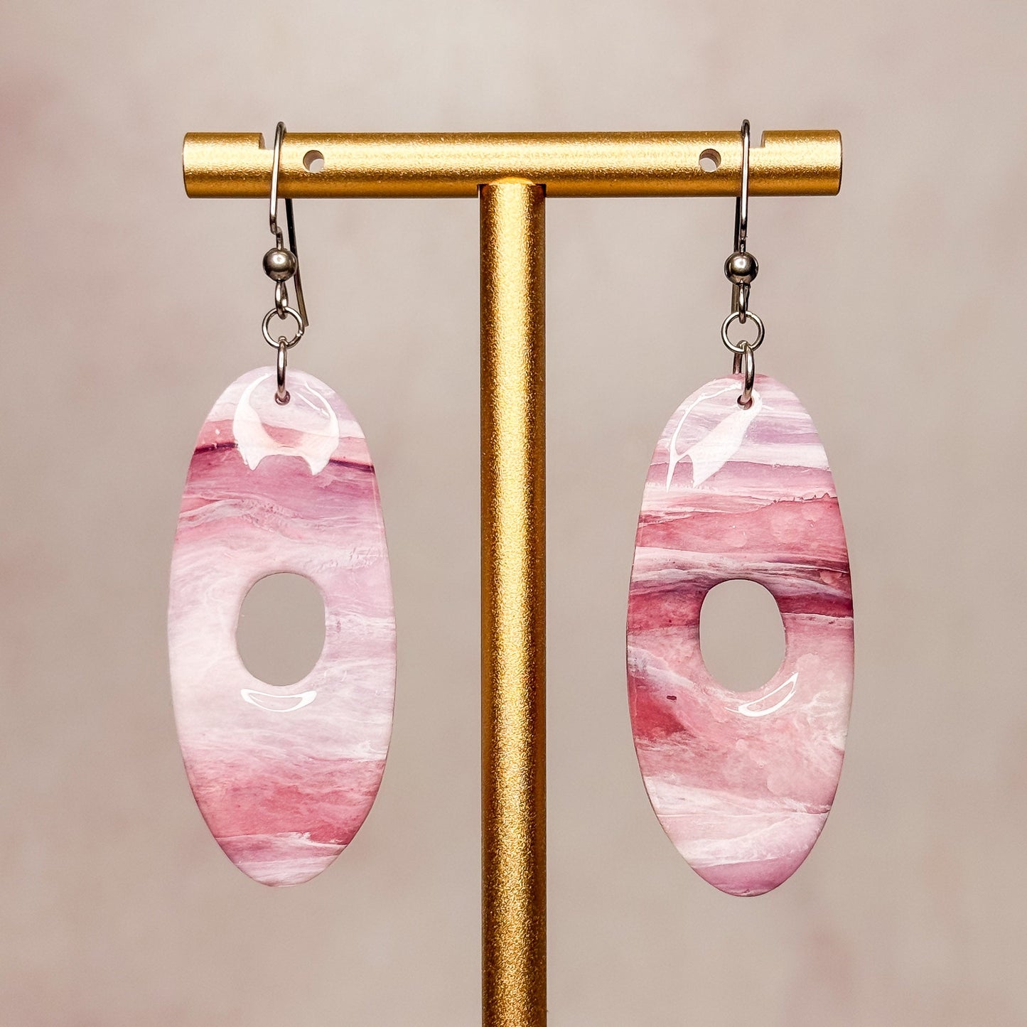 Lavender Agate Earrings 4 - Gather Your Bones