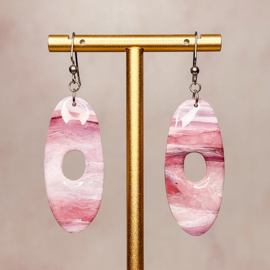 Lavender Agate Earrings 4 - Gather Your Bones